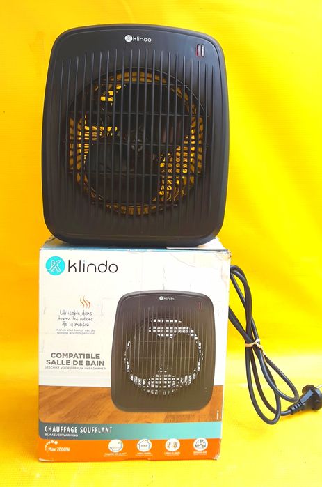 Aeroterma KLINDO 2000 W Termostat 2 Trepte putere 1000/2000 W NOUĂ