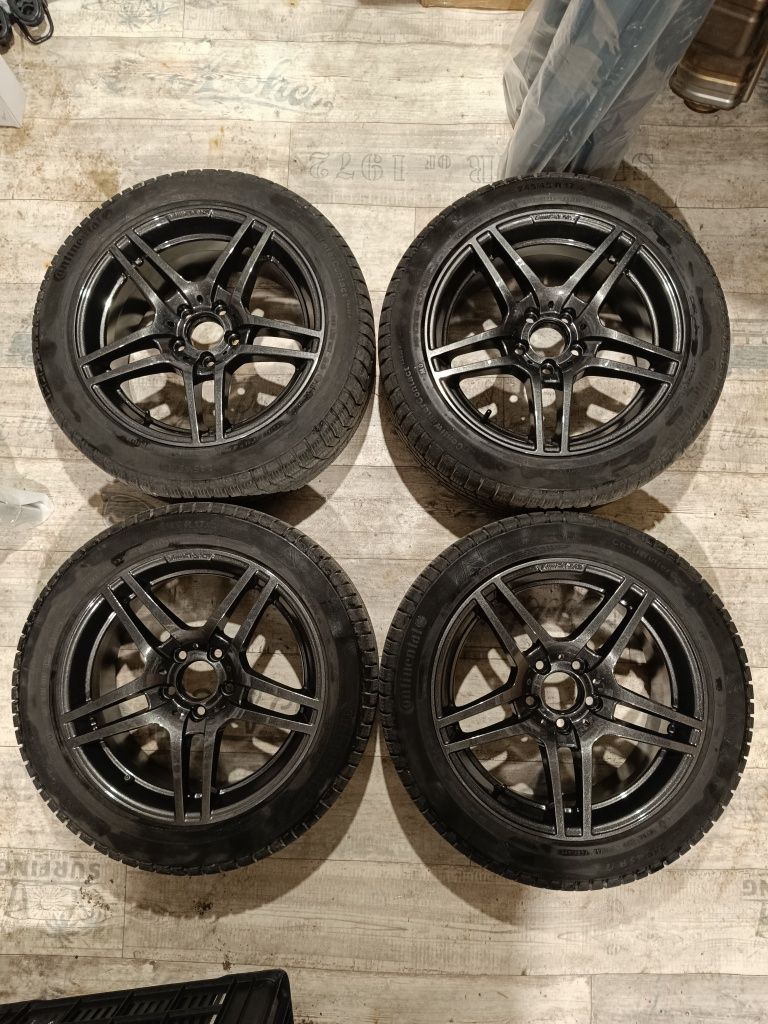 Промо!!!245 45 17 Continental с джанти AMG за Mercedes 17 цола 5 x112