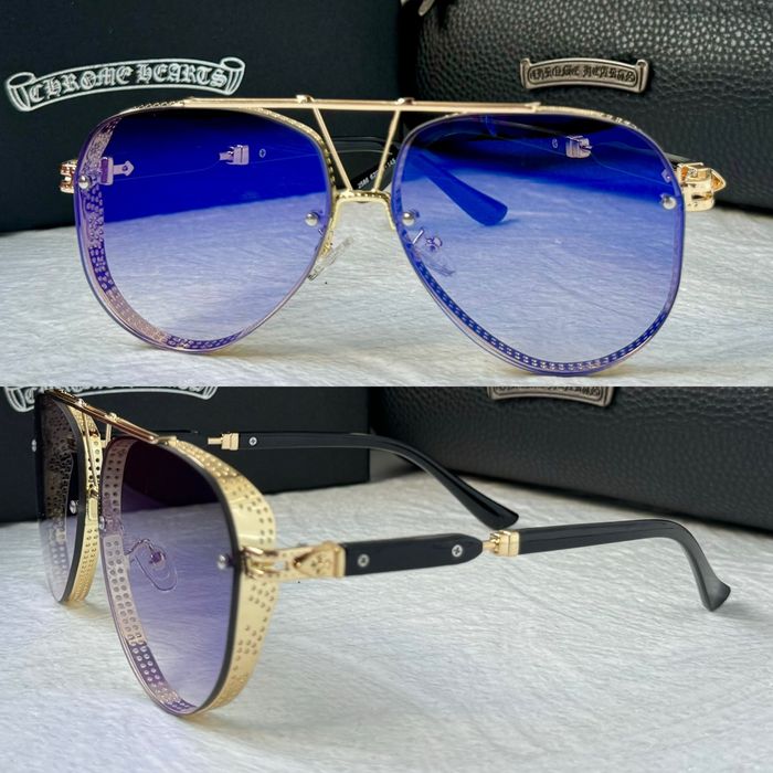 Мъжки слънчеви очила с капаци отстрани 5 цвята chrome hearts