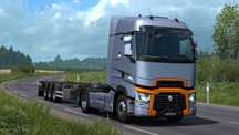 Renault Range T лайсна над радиаторната решетка.
