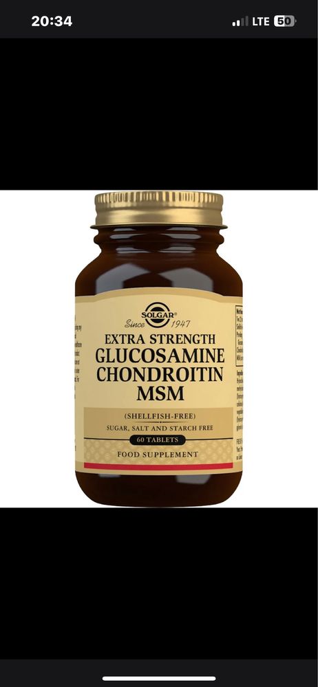 Glicosamine chondroitin MSM