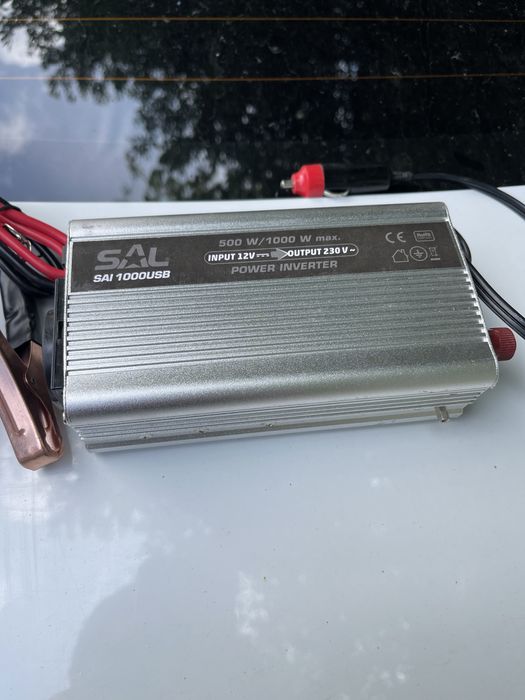 Invertor 500/1000w nou cu clesti