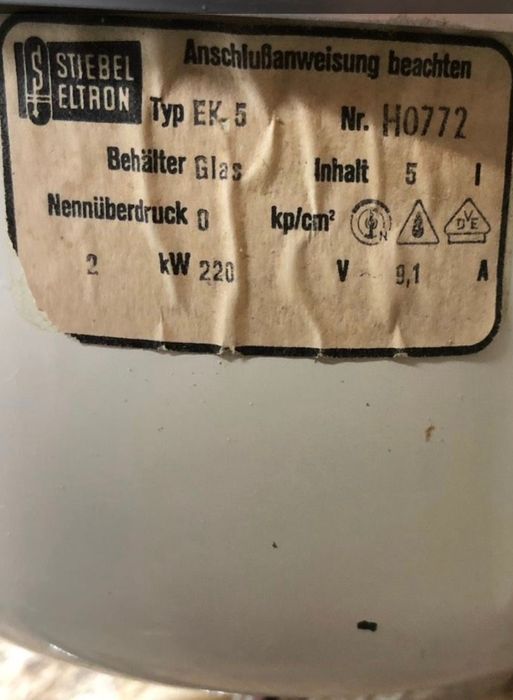 Boiler apa 5 litri