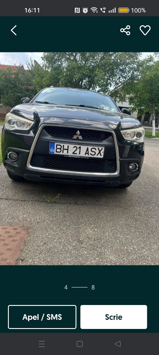 Mitsubishi ASX 1.6 benzina+gpl