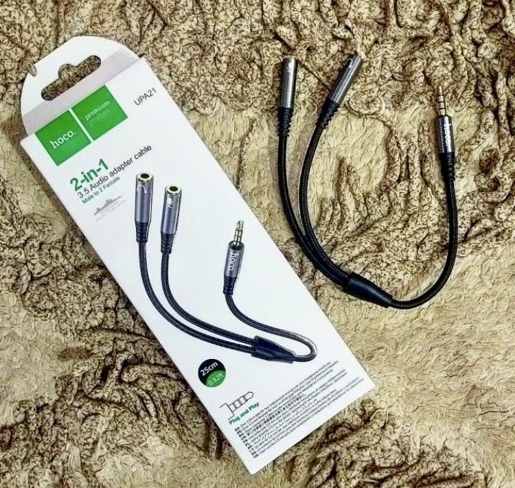 Раздвоитель AUX 3.5mm Audio adapter cable