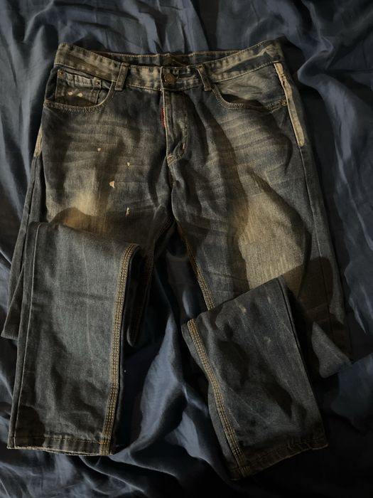Blugi dsquared albastri