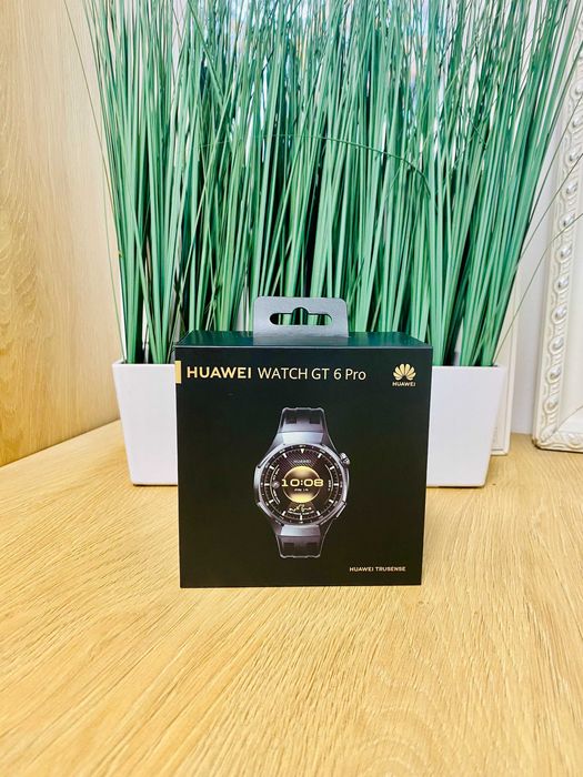 НОВ !!! Huawei Watch GT 6 Pro, 46mm, Black Titanium Case, Black Strap
