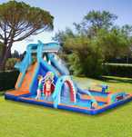 Castel gonflabil cu piscina