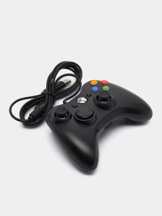 Джойстик для Xbox 360 проводной, подходит для ПК и ноутбука
