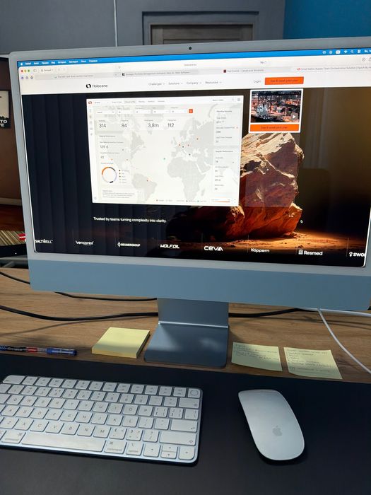 iMac 24, M1, 8gb озу, 256gb SSD. Аймак 24