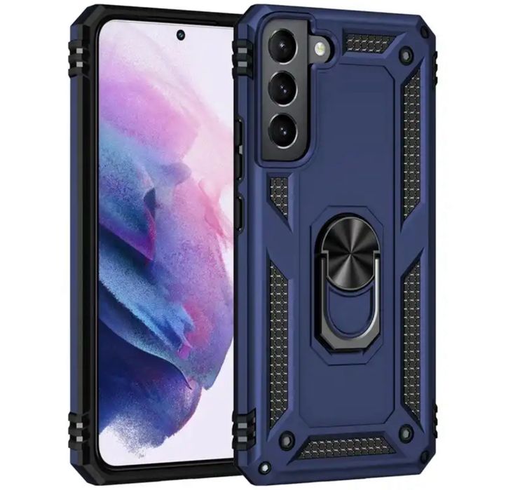 Samsung S22/S23/S24/S25/PLUS/ULTRA S24 FE Husa Anti Drop Ring Metalic