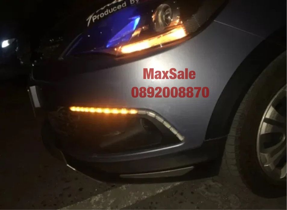 Динамичен LED дневни светлини мигач Led лента drl фарове решетка