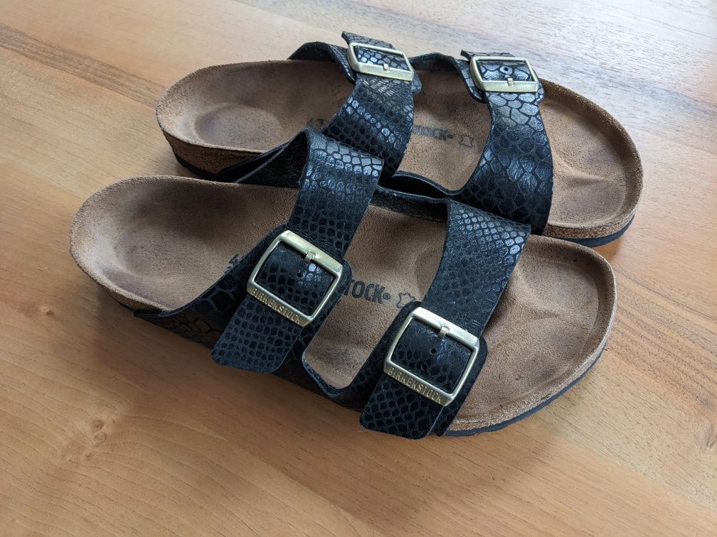 Birkenstock Arizona Shiny Snakeskin