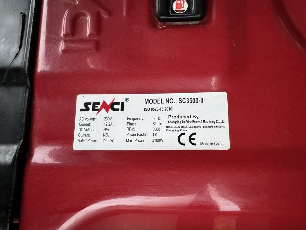 Generator curent SC-3500, Putere max. 3.1 kW, 230V, AVR, motor benzina