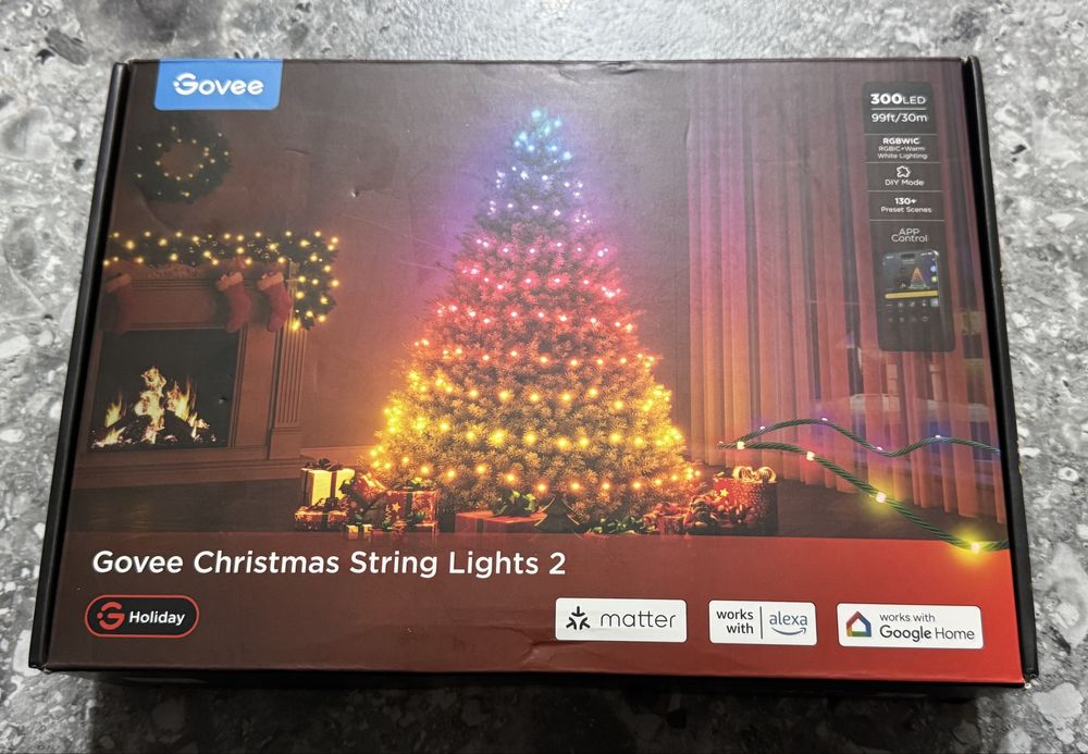 Instalatie Craciun Govee String Lights 2 - Smart WiFi, noi, sigilate