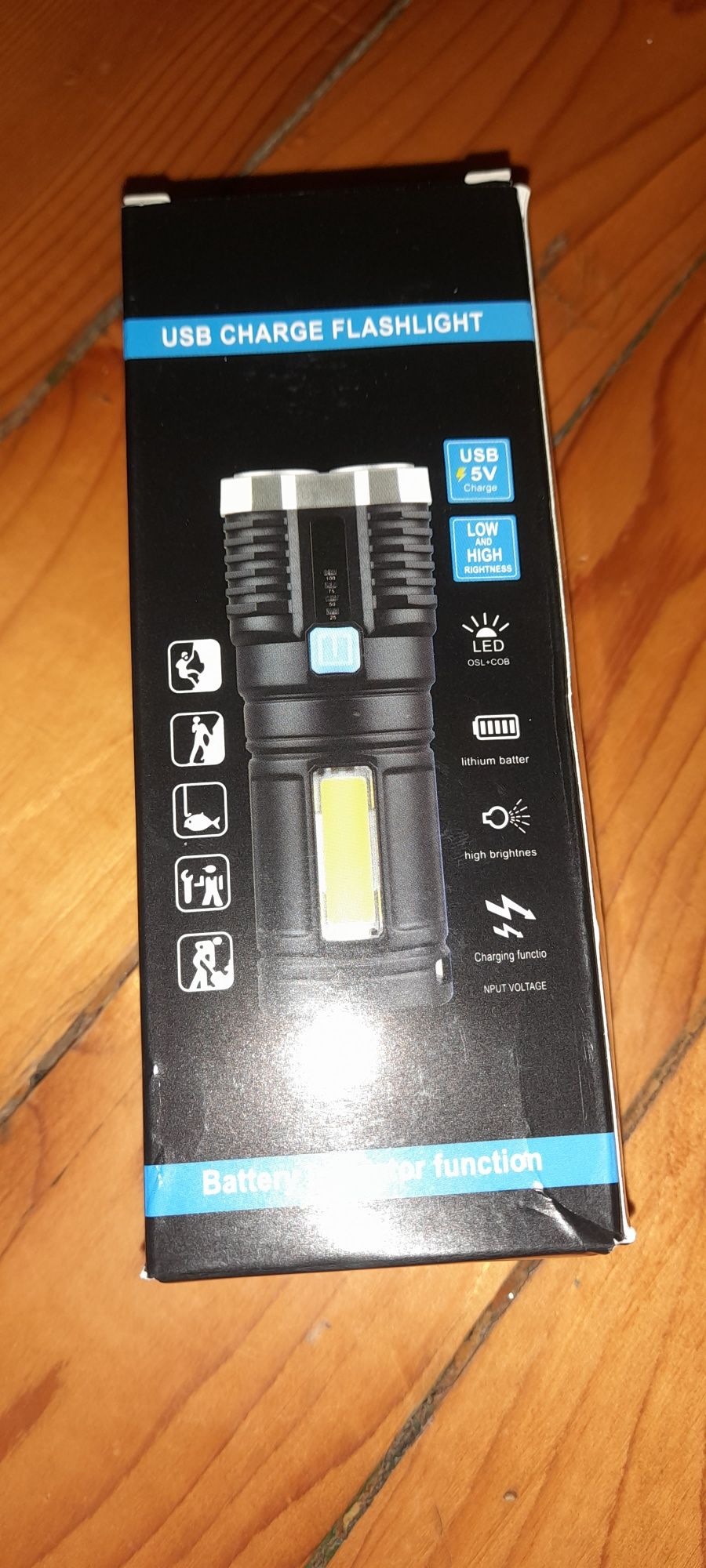 USB акумулаторно LED фенерче Намаление