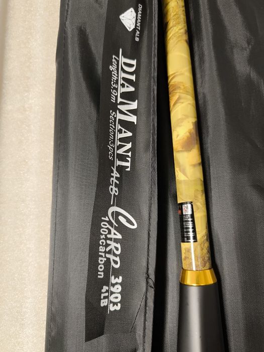 SET Complet Pescuit la Crap DIAMANT CAMO 3.90 3 tronsoane