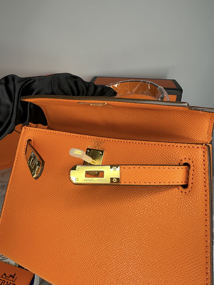 Geanta de lux HERMES Kelly 22 cm piele naturala 100% cadou