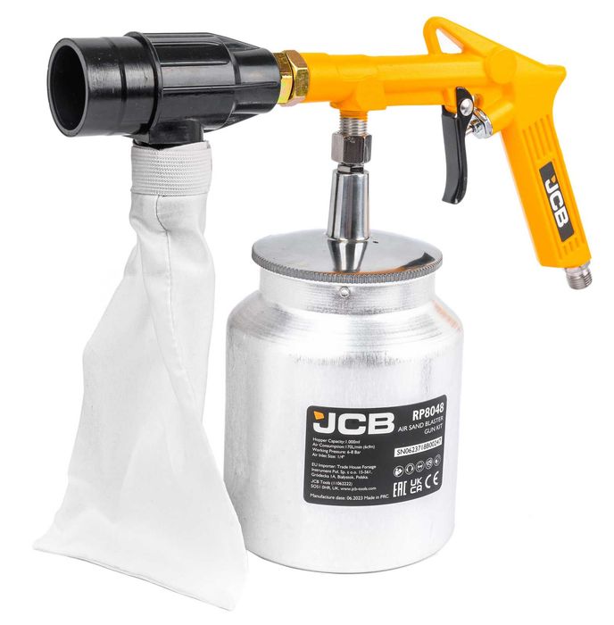 Пневматичен пясъкоструен пистолет 1л с 4 дюзи JCB