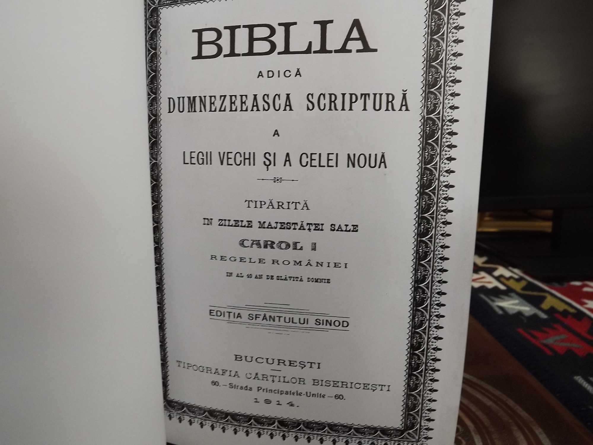 Biblia 1914 piele naturala