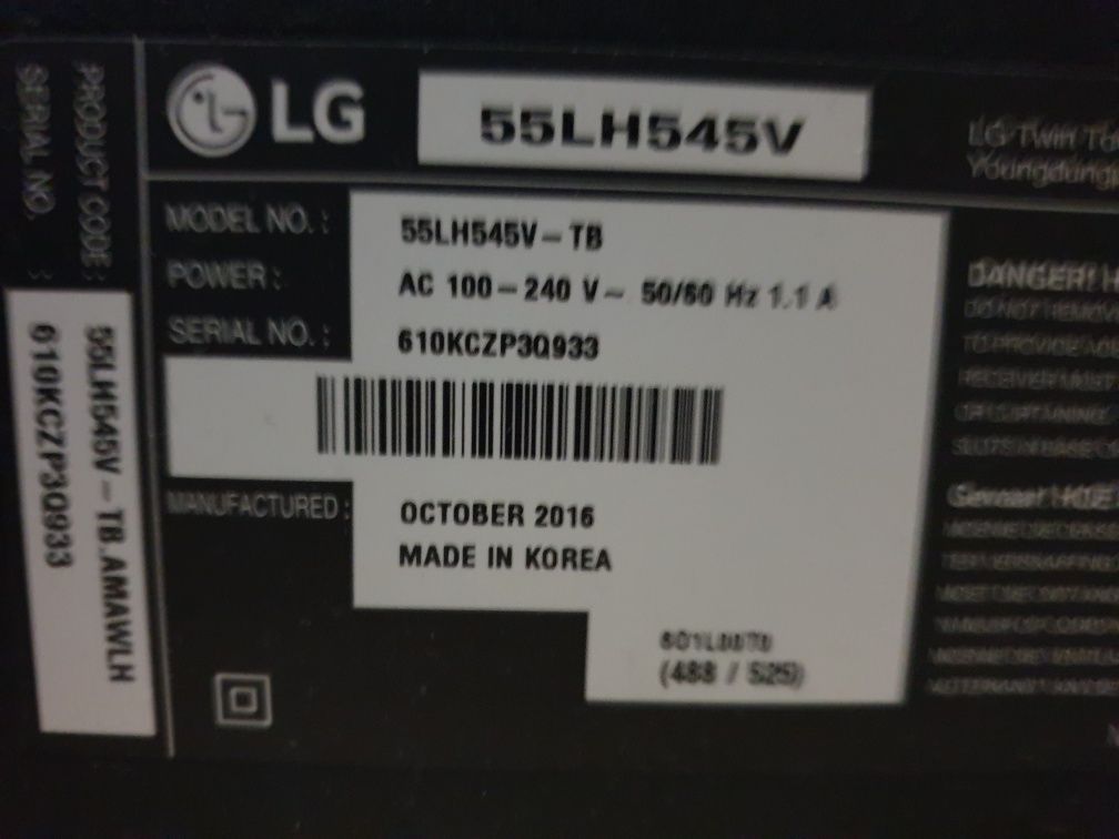 Телевизор LG 55LH545V