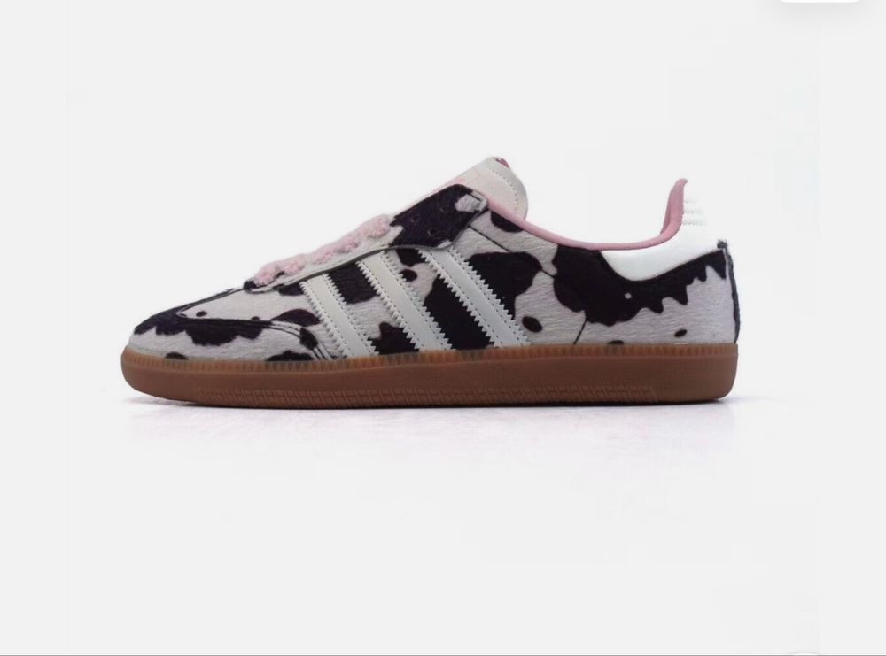 Adidas gazelle cow print