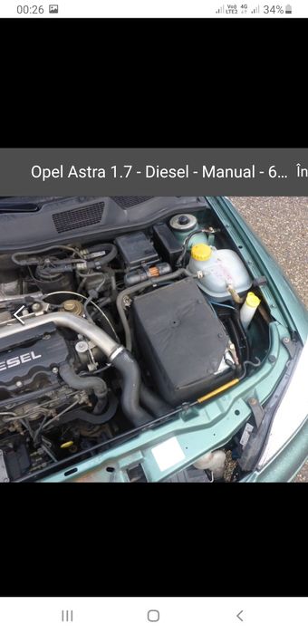 Vând Opel Astra G, 1,7 DTI puțin rulată, cu motorul acela fiabil Isuzu