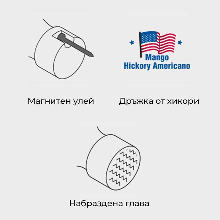 Чук кози крак – прав полиран  TRUPER– 570 гр