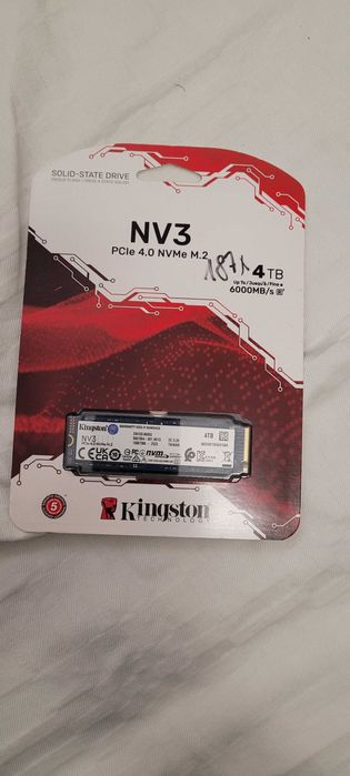 SSD Kingston NV3 DE 4TB PCI Express 4.0 , Sigilat, nou