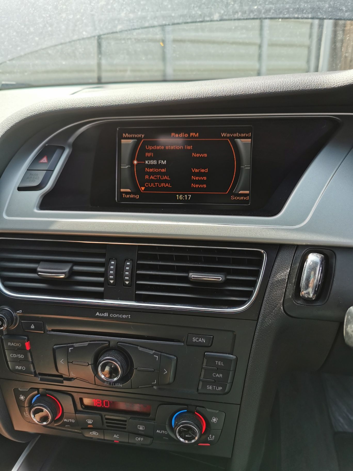 cd player audi a4 b8 panou clima ac