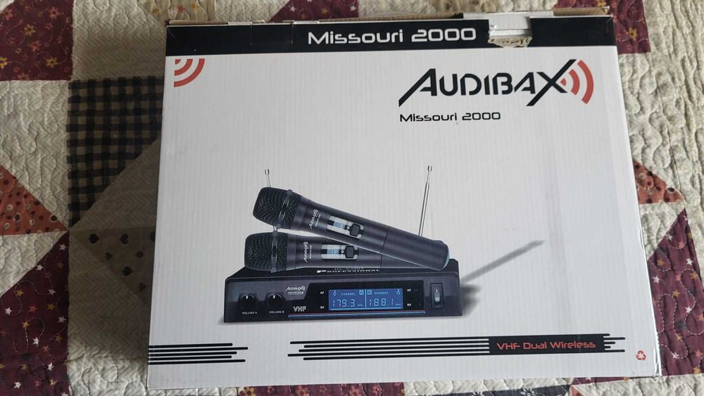 Set 2 microfoane wireless Audibax Missouri 2000 B Black