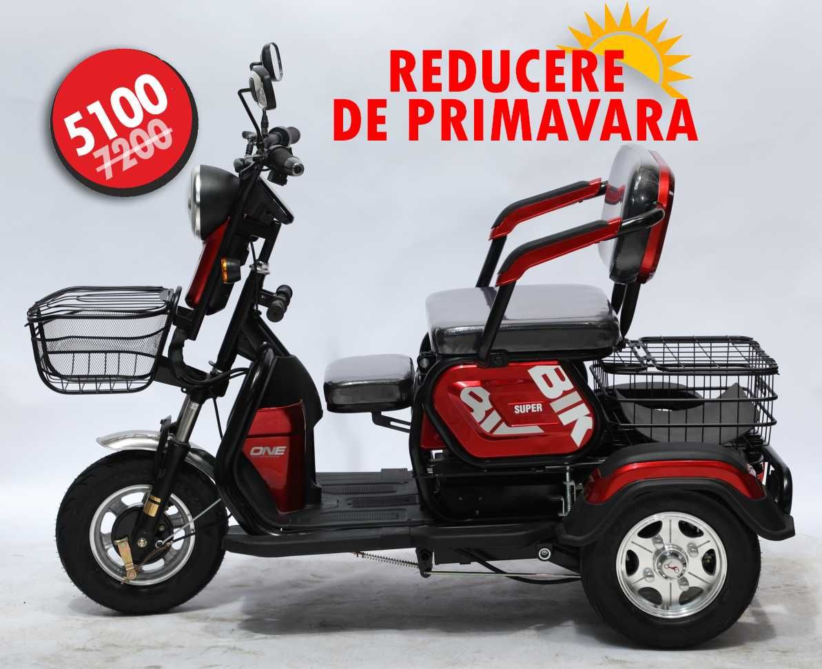 Tricicleta electrica mobilitate FARA PERMIS dizabilitati, adulti !-30%