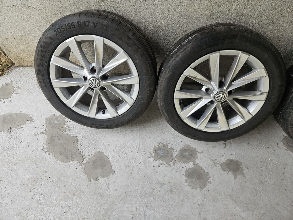 Vw 17 5x112 със гуми континентал