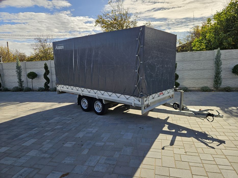Remorca anssems 2500 kg cu prelata 4x1,80x1,80