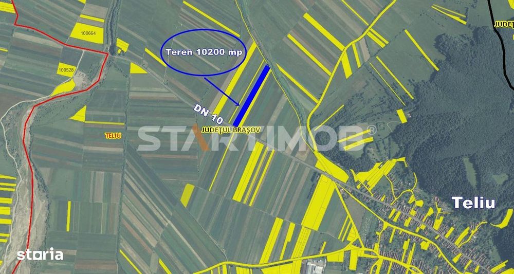 Teren cu front la DN 10 Teliu
