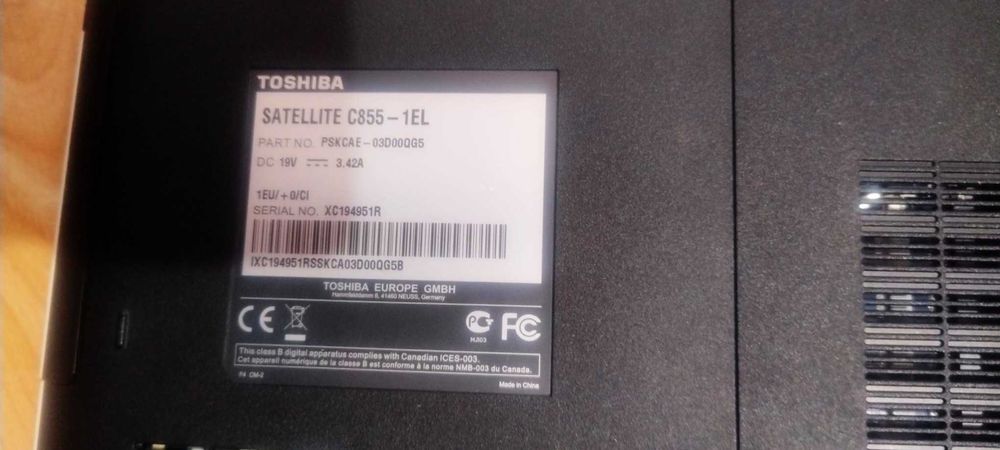 Dezmembrez Laptop Toshiba Satellite C855 - EL