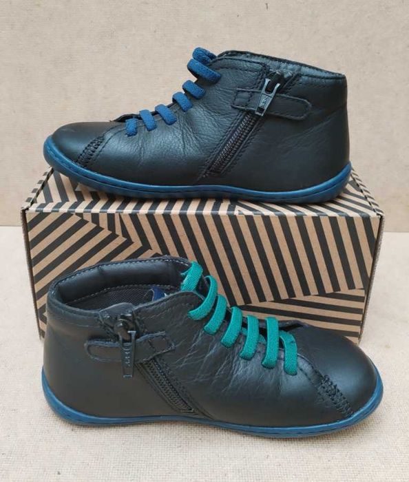 Camper TWS kids детски обувки от естествена кожа с цип #EU28/17 см.