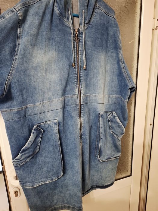 Макси дънково яке