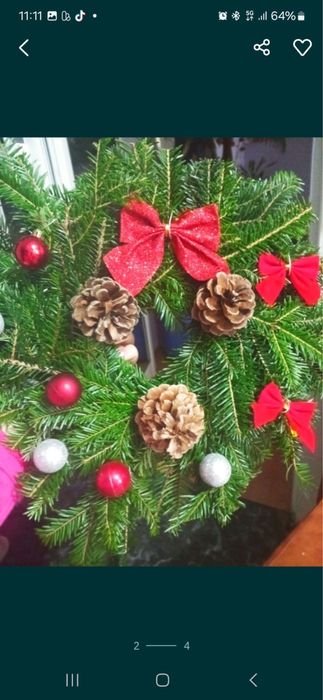 Coronite de sarbatori brad natural