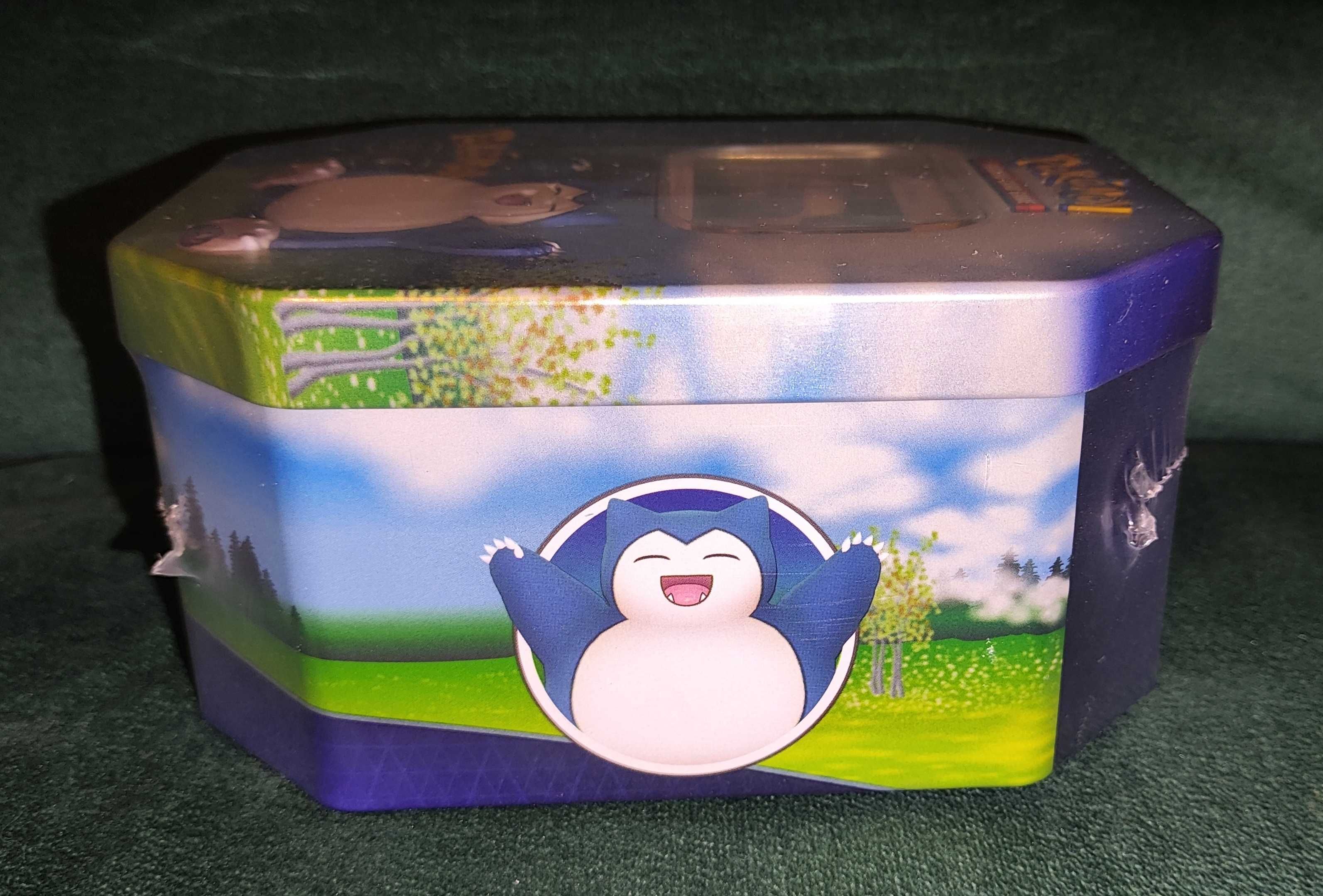 Pokemon GO Tin Sigilat SNORLAX - Cutie NOUA Carti Engleza Colectie TCG