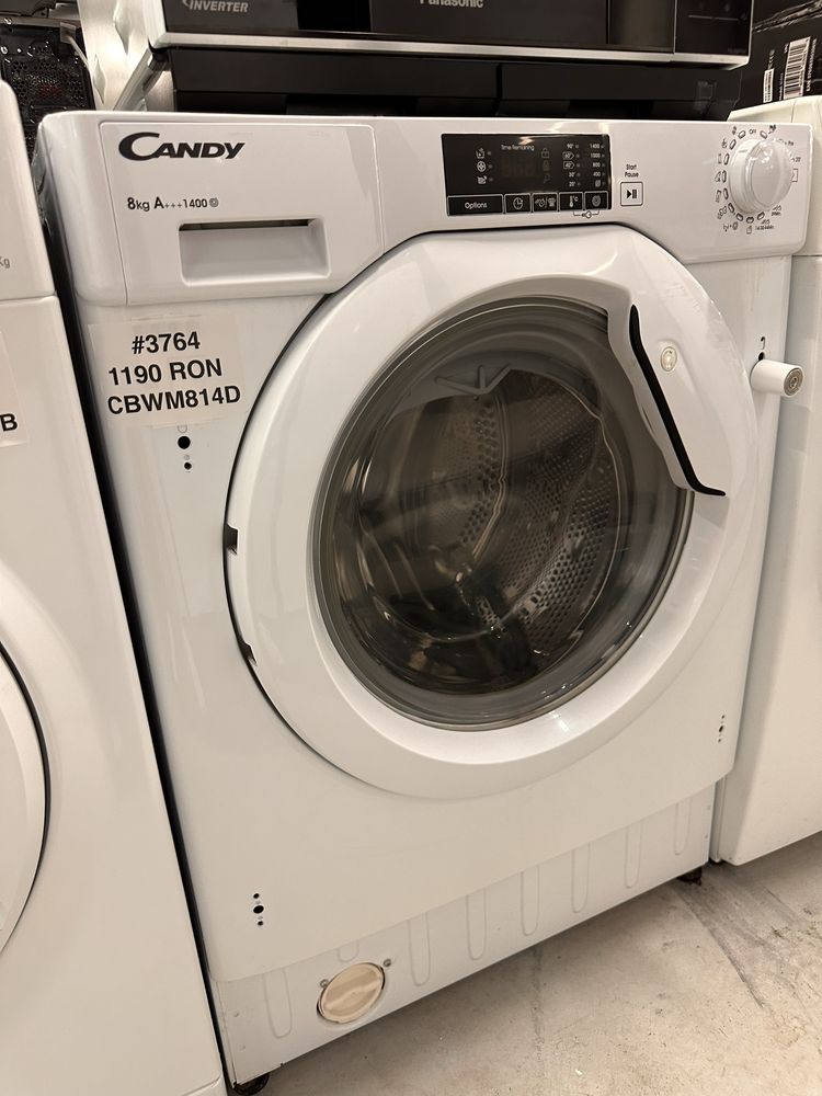 Mașini de spalat rufe incorporabile Electrolux, Candy, indesit etc