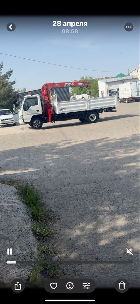 Манипульятор Исузу Nqr 71 pl 3 тоннали заводской трубинали мошина