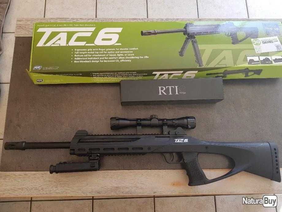 Pusca Airsoft ASG Tac Modificata 6j CRONOGRAF=>Putere MAXIMA LEGALA