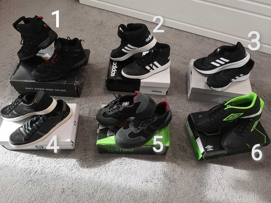 Оригинални маратонки, работни и туристически обувки - Adidas, Umbro...