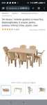 Set masa + 6 scaune interior exterior plastic dur rezistent