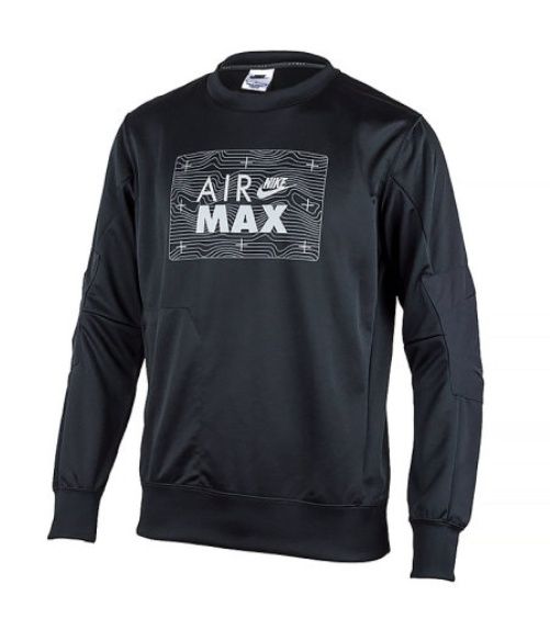 NIKE Men`s Sportswear Air Max Sweatshirt Black DO7236 010