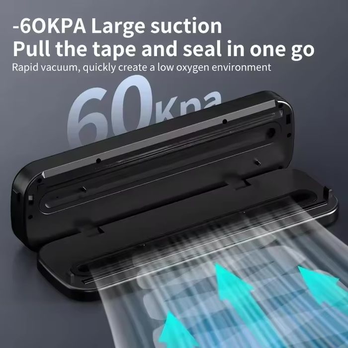 Машина за Вакуумиране и запечатване на храна + комплект вакуумни торби