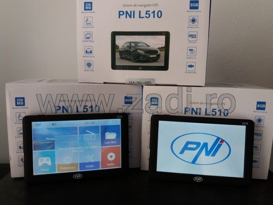 Sistem gps nou- model l510 - harti noi, program tir-vandut zadi.ro