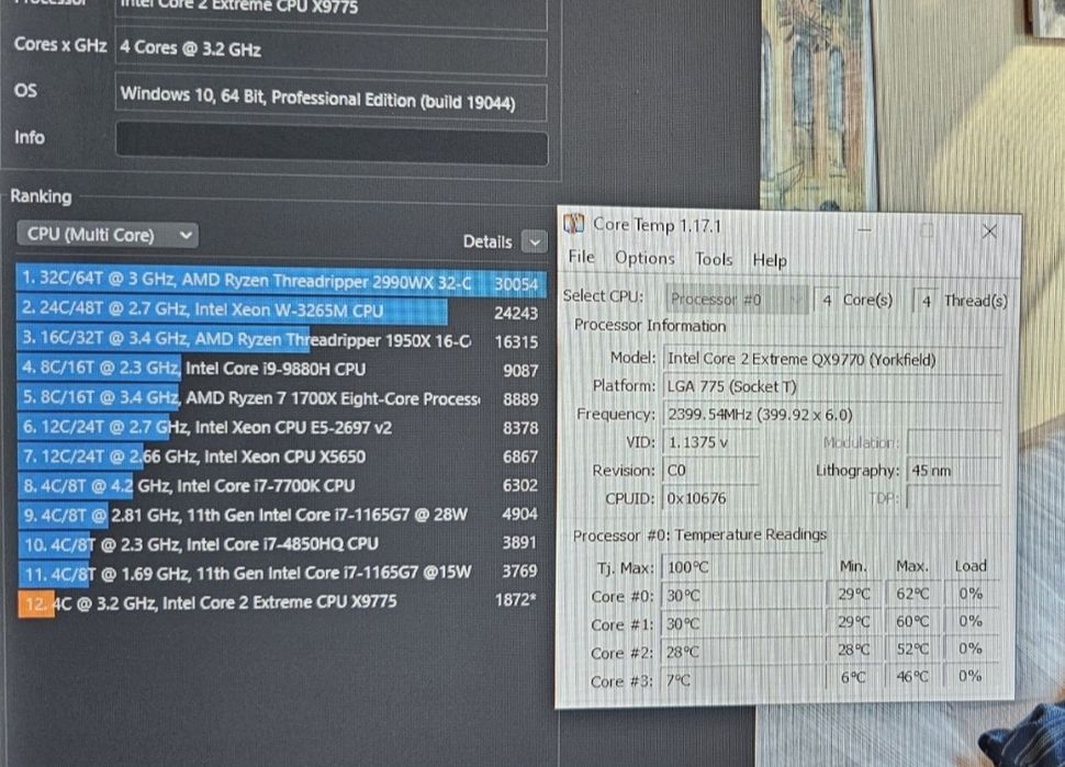 Procesor Intel Core Extreme QX9775 3.2GHz 4CPUs 12MB  LGA 771
