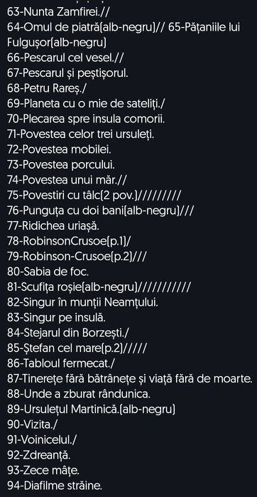 Vând/Schimb diafilme vechi cu povești-35 lei-FB/25 lei-B/15 lei-S.